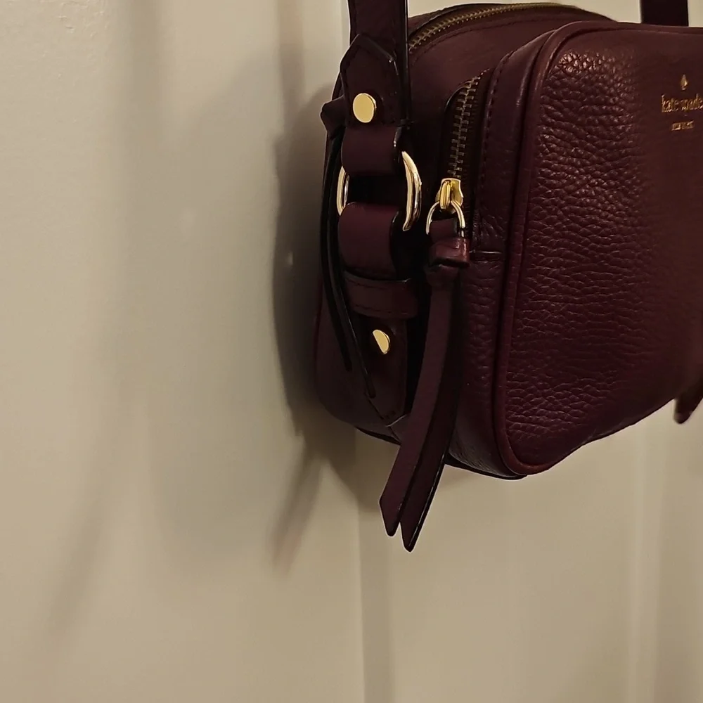 Kate Spade Camera Bag 2 Compartment Maroon